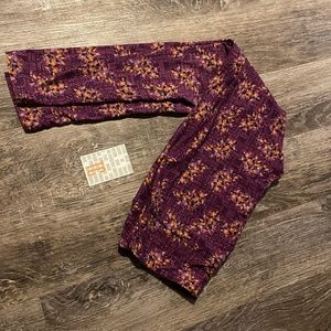 Lularoe tc leggings new with tag floral print purple